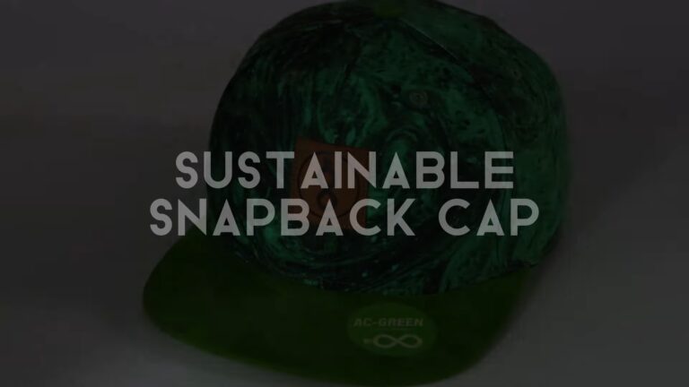 Detalles de nuestras gorras Snapback sostenibles