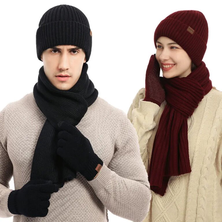 Custom Warm Scarf, Hat & Glove Sets-14