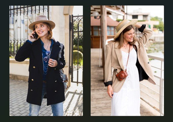 Opciones de sombreros con estilo para conjuntos de vestido o pantalón - Mujeres de mediana edad