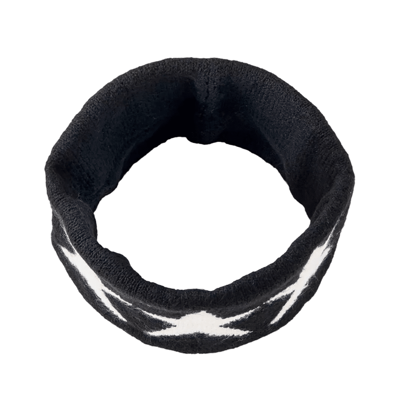 Jacquard Knitted Star Headband WAH01 (1)