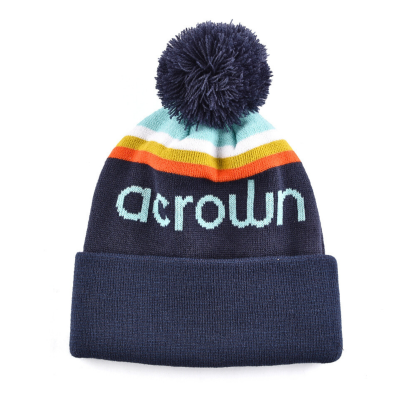 Jacquard Pattern Pompom Beanies KN20112506 (1)