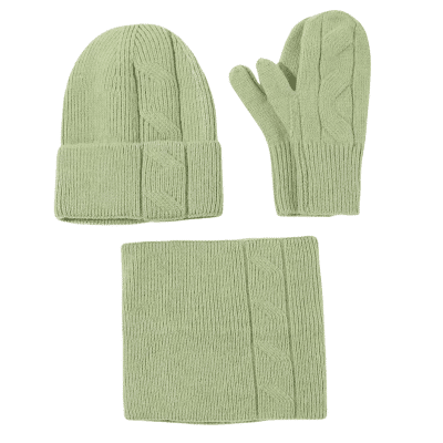 Winter 3-Piece Set Beanie + Scarf + Mittens WA01 (4)