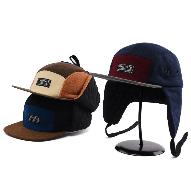 Winter 5 Panel Hats with Earflaps SFA-210425-1 (8)