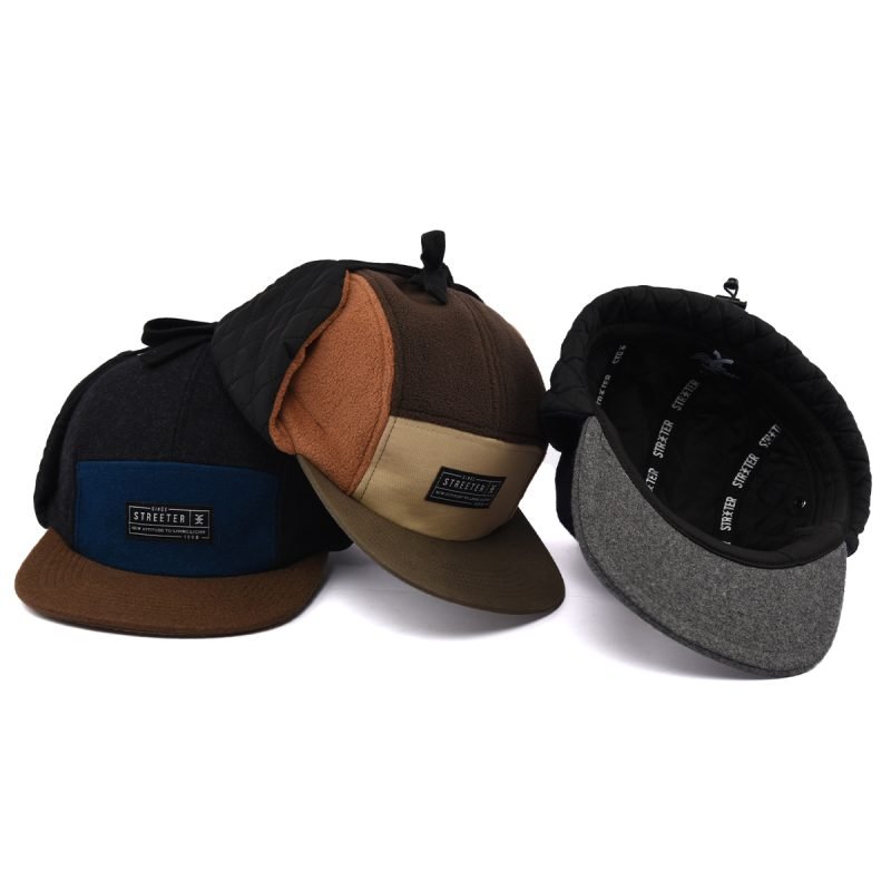 Winter 5 Panel Hats with Earflaps SFA-210425-1 (9)