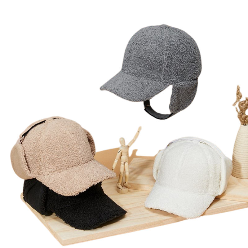Winter Baseball Caps with Earflaps WH04 (1)