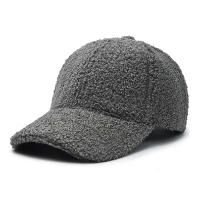 6 Panel Plush Winter Baseball Caps Ww2410-05 (1)