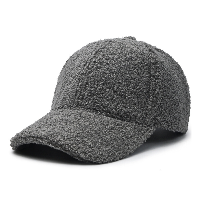6 Panel Plush Winter Baseball Caps Ww2410-05 (1)