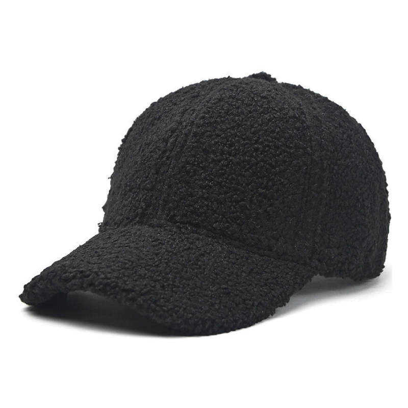6 Panel Plush Winter Baseball Caps Ww2410-05 (3)