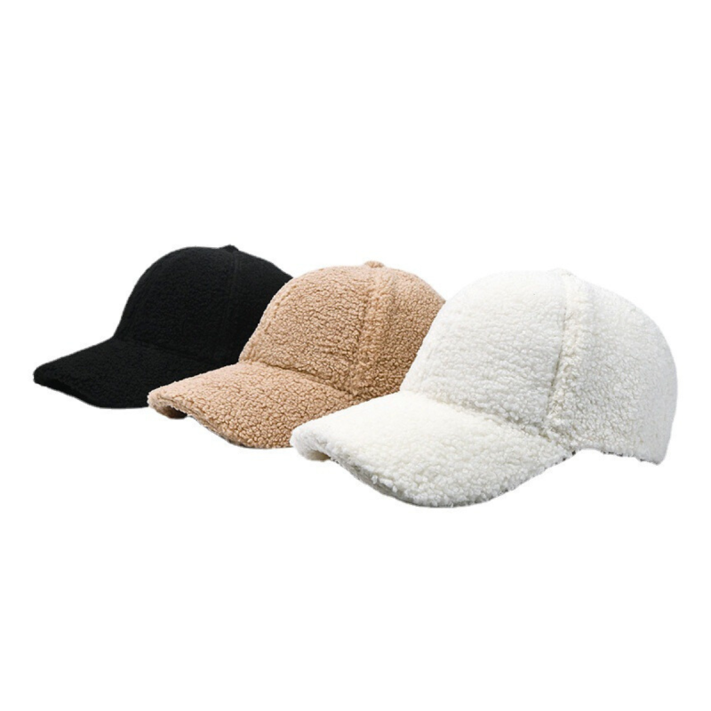 6 Panel Plush Winter Baseball Caps Ww2410-05 (5)