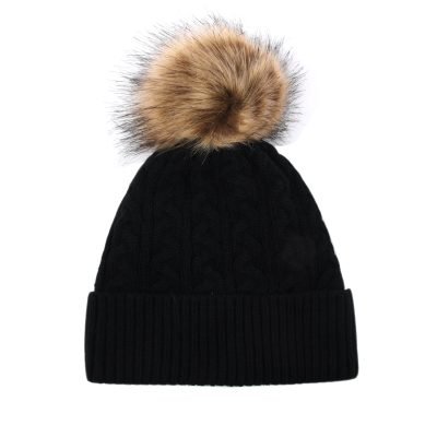 Custom Woven Patch Pompom Beanie PB-F0003 (5)