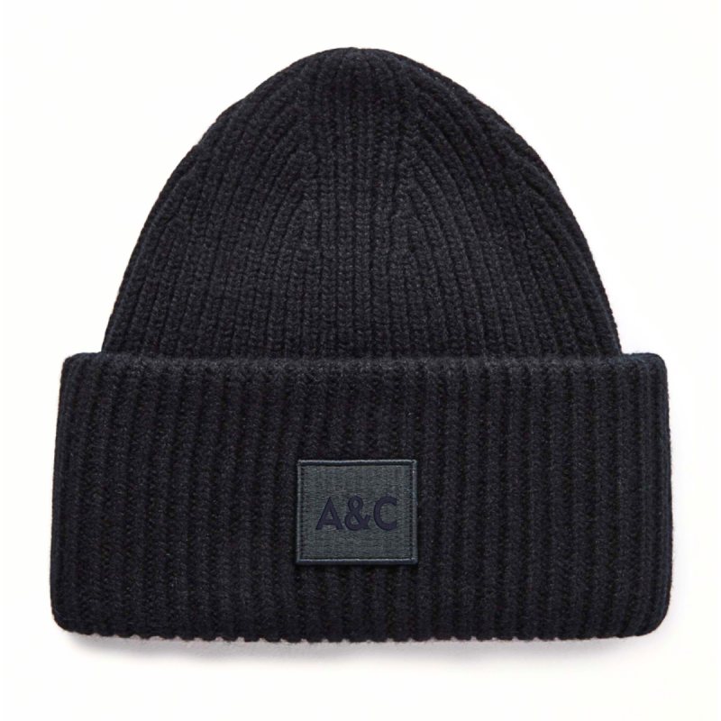 Embroidered Patch Plain-Colored Cuffed Beanies Wb2410-17 (2) Embroidered Patch Plain-Colored Cuffed Beanies Wb2410-17 (2)