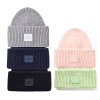 Embroidered Patch Plain-Colored Cuffed Beanies Wb2410-17 (6) Embroidered Patch Plain-Colored Cuffed Beanies Wb2410-17 (6)