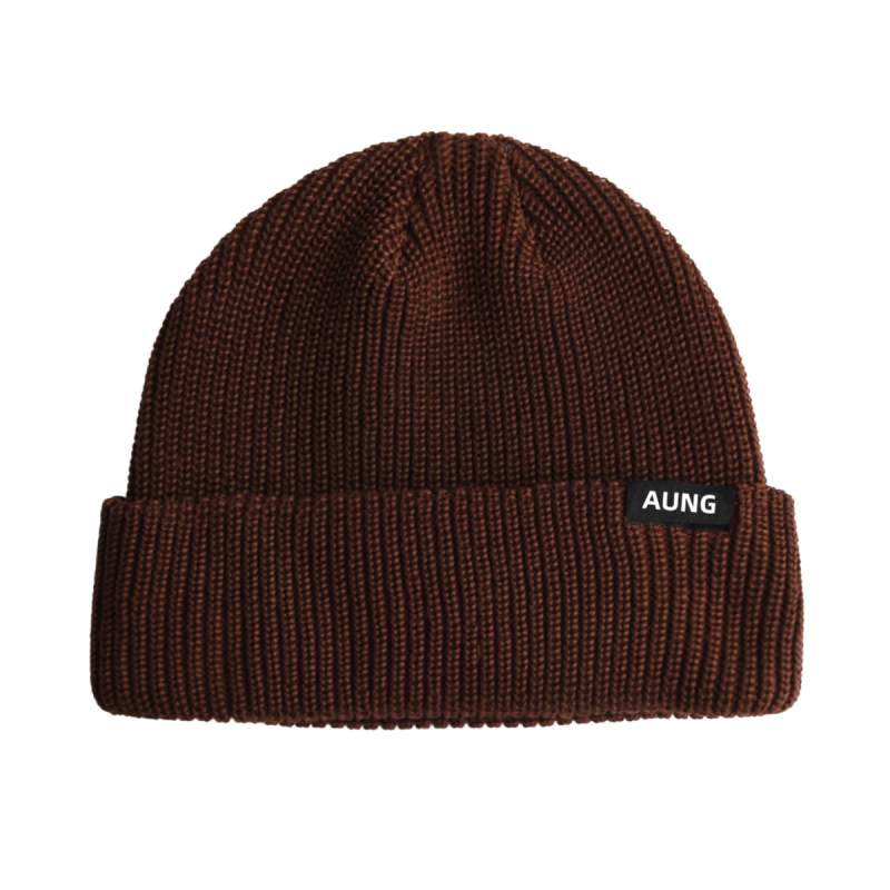 Knitted Woven Label Cuffed Beanies PB-FB0007 (2)