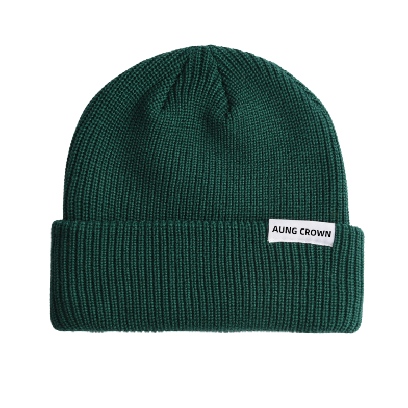 Knitted Woven Label Cuffed Beanies PB-FB0007 (5)