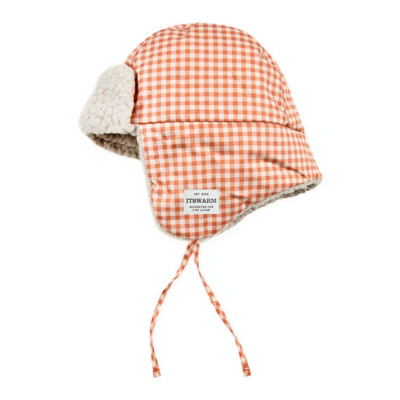 Lattice Kids Winter Hats with Earflaps Wkwh2410-3 (1)
