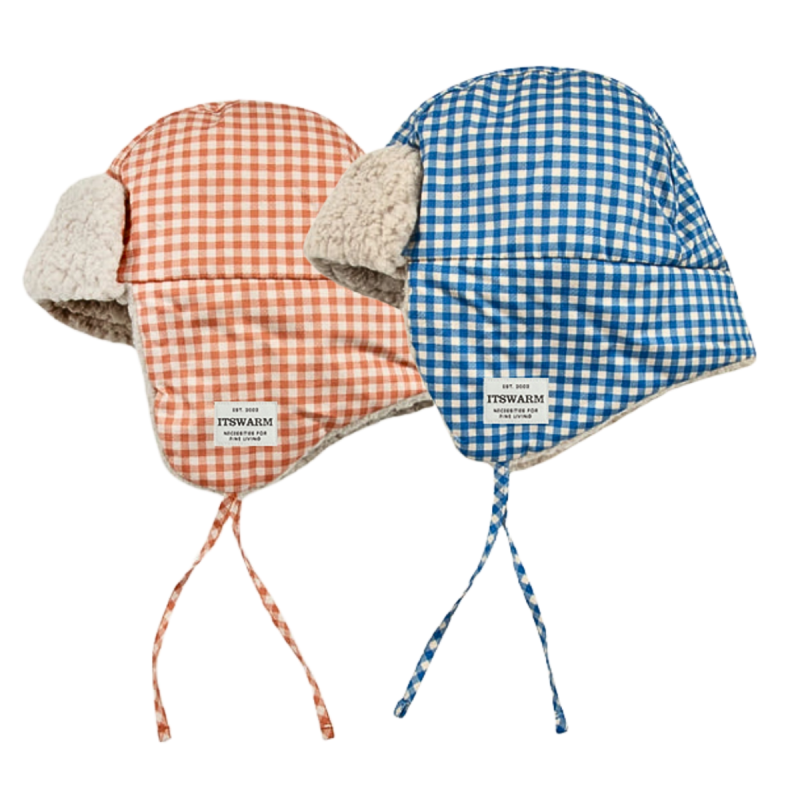 Lattice Kids Winter Hats with Earflaps Wkwh2410-3 (3)