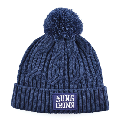 Polar Fleece Lining Pompom Beanie KN20112506-01 (1)