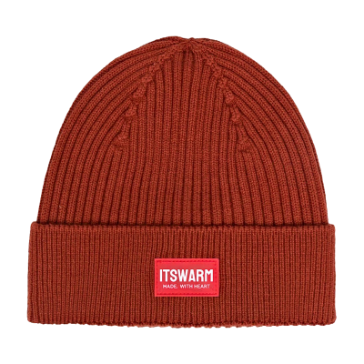Silicone Patch Plain Cuffed Beanies Wb2410-18 (1)