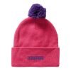 Two-tone Embroidered Pompom Beanies Wb2410-20 (2)