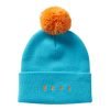 Two-tone Embroidered Pompom Beanies Wb2410-20 (3)