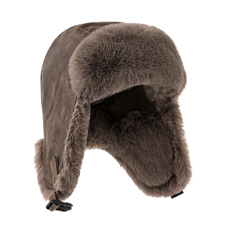 Winter Faux Fur Earflap Trapper Hats Wt2410-1 (1)