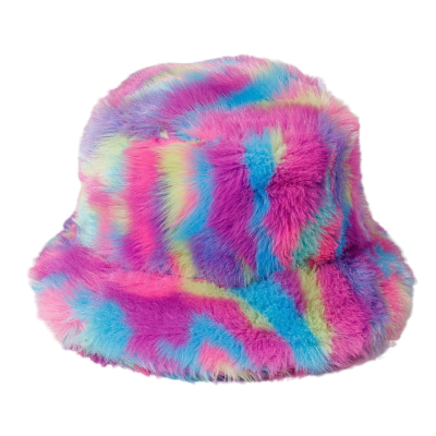 Winter Multicolor Plush Bucket Hats Wwbh2410-06 (3)
