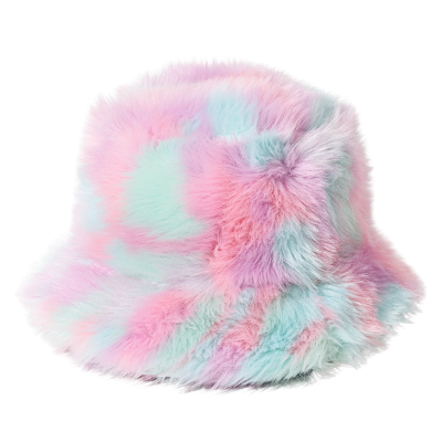 Winter Multicolor Plush Bucket Hats Wwbh2410-06 (4)