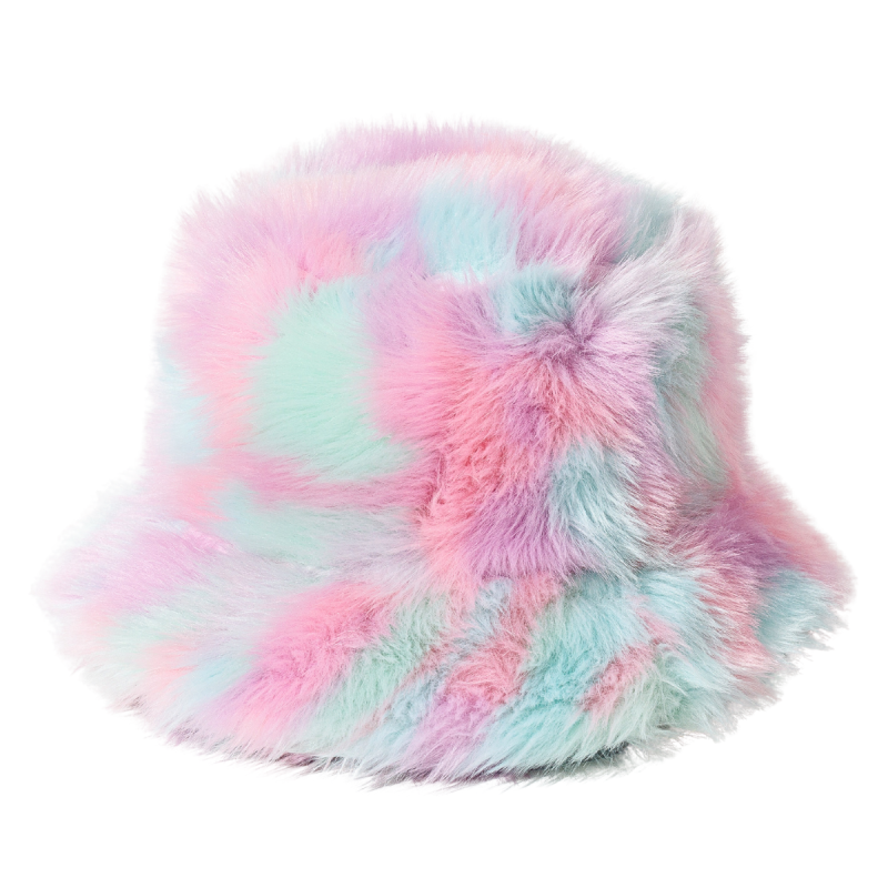 Winter Multicolor Plush Bucket Hats Wwbh2410-06 (4)