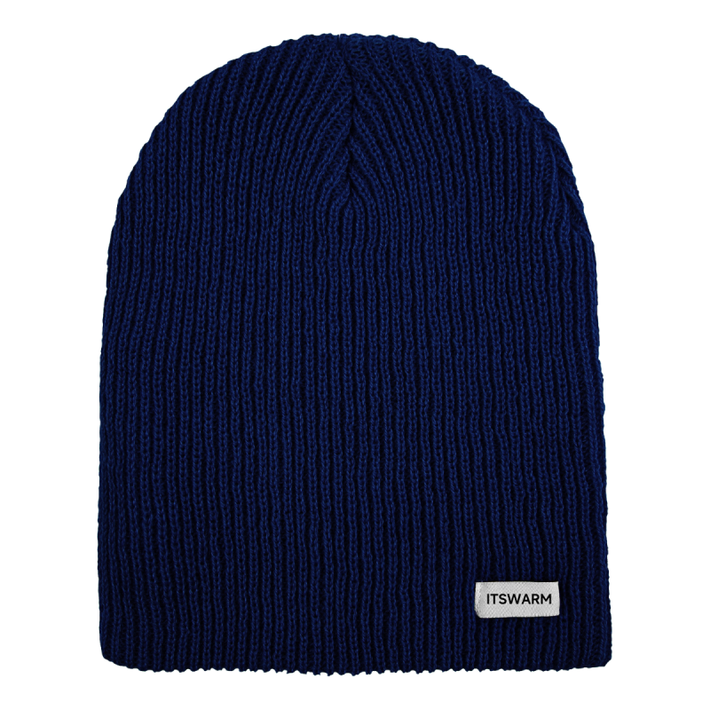 Woven Label Cuffless Slouchy Beanies Wb2410-19 (1)