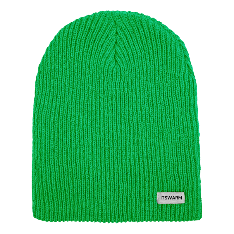 Woven Label Cuffless Slouchy Beanies Wb2410-19 (2)