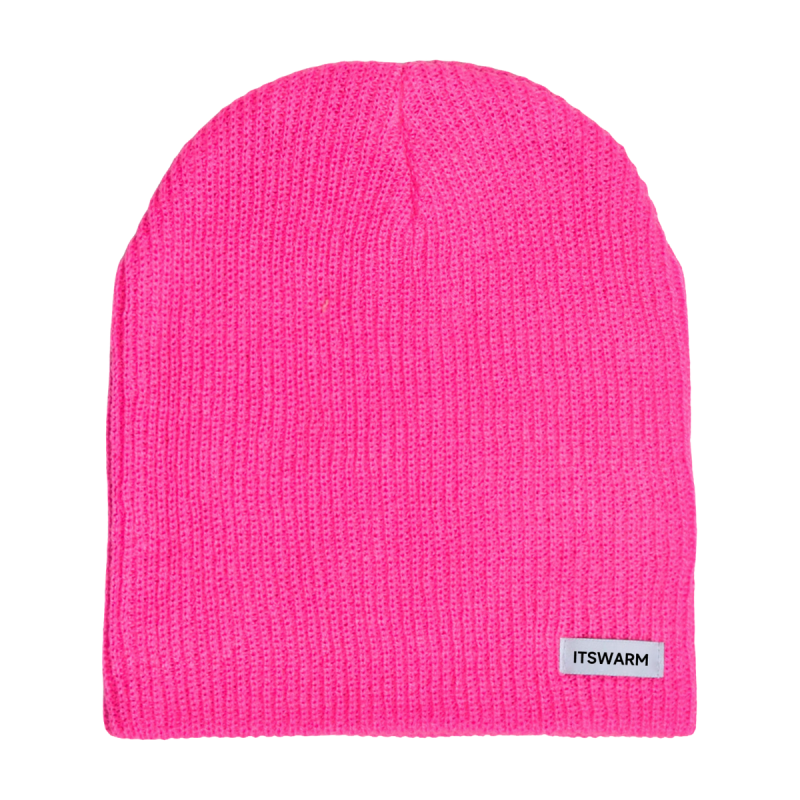 Woven Label Cuffless Slouchy Beanies Wb2410-19 (4)