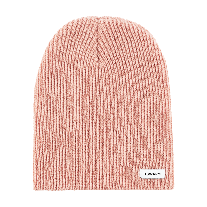 Woven Label Cuffless Slouchy Beanies Wb2410-19 (6)