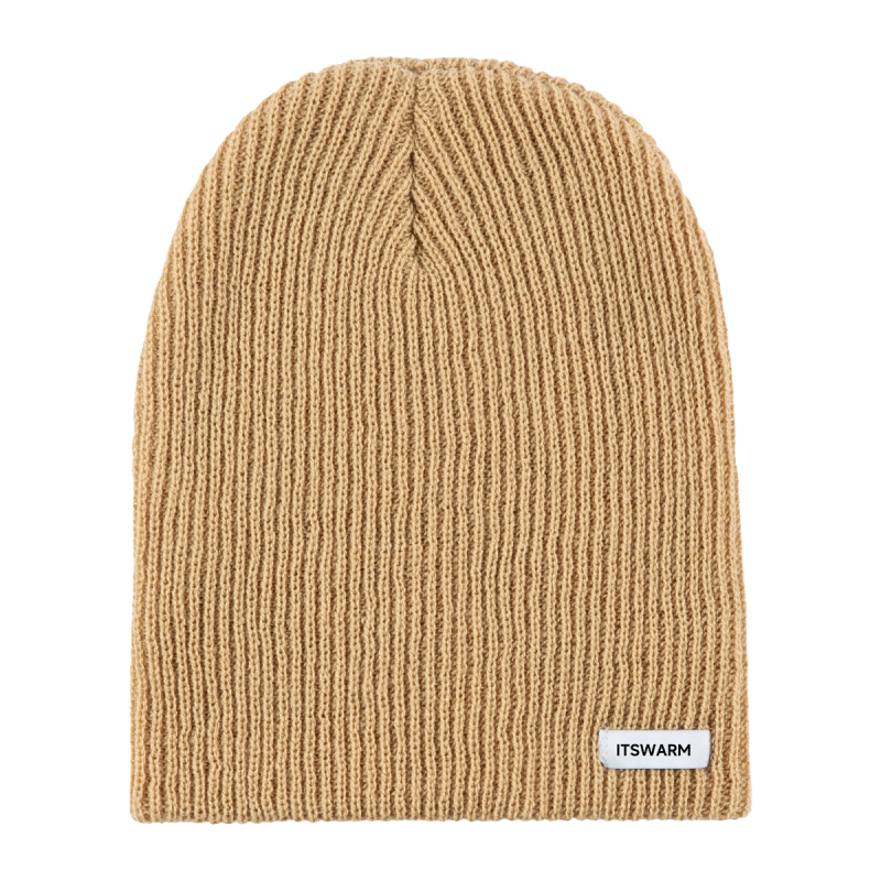 Woven Label Cuffless Slouchy Beanies Wb2410-19 (7)