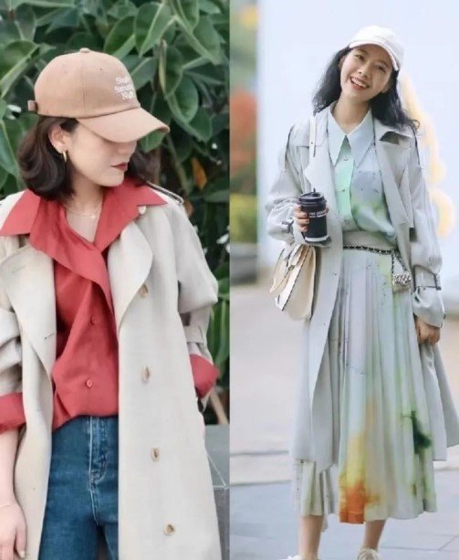 Baseball Cap + Long Windbreaker