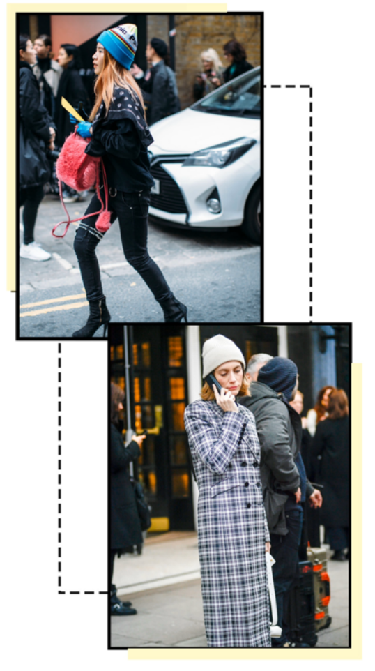 Fine knitting beanie