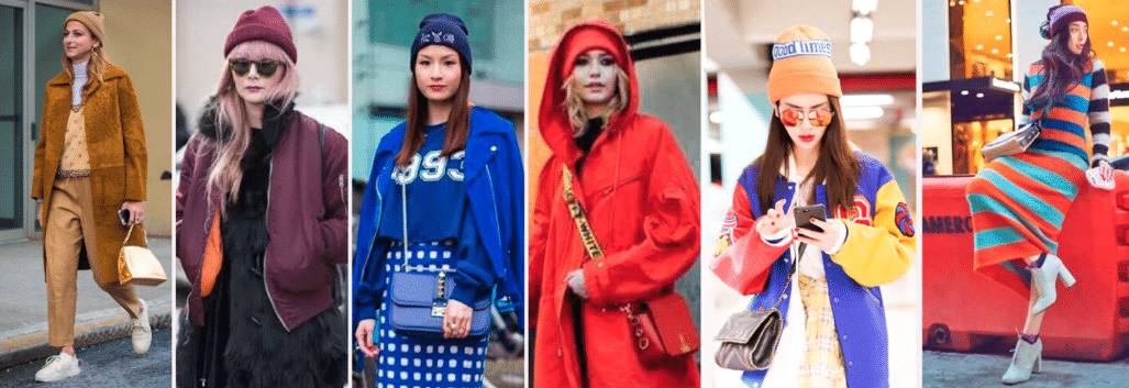 beanies in bright colors