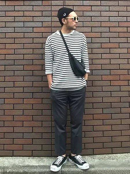 Black Beanie + Sneakers