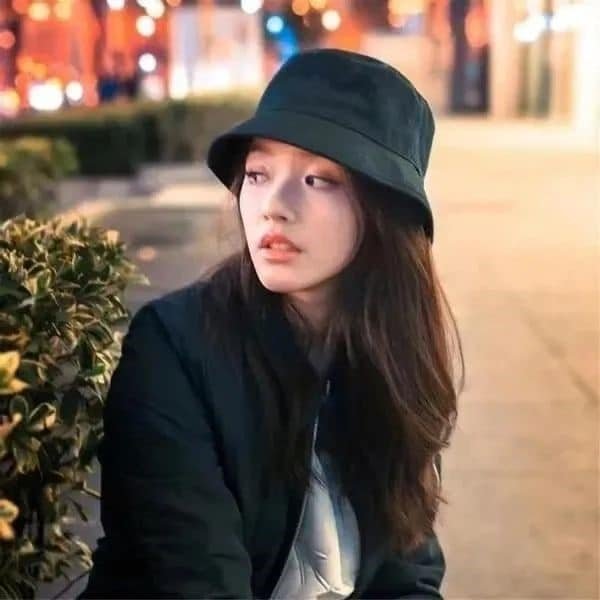 黒いバケットハット-1 black bucket hats