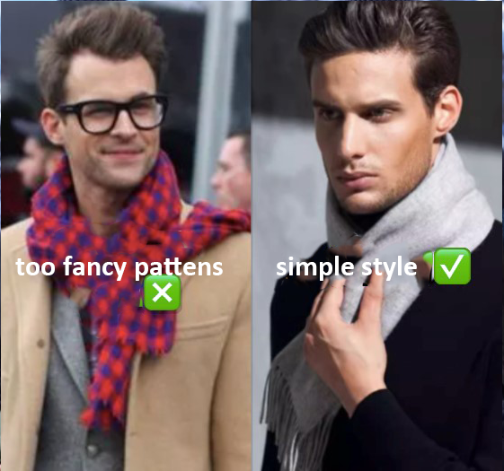 Choose scarves that are simple with a designable sense