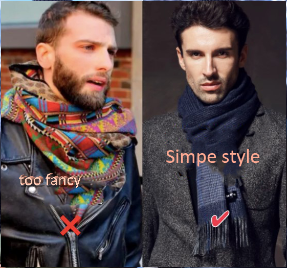 Choose simple or classic scarves