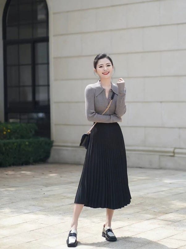 collar cardigan sweater