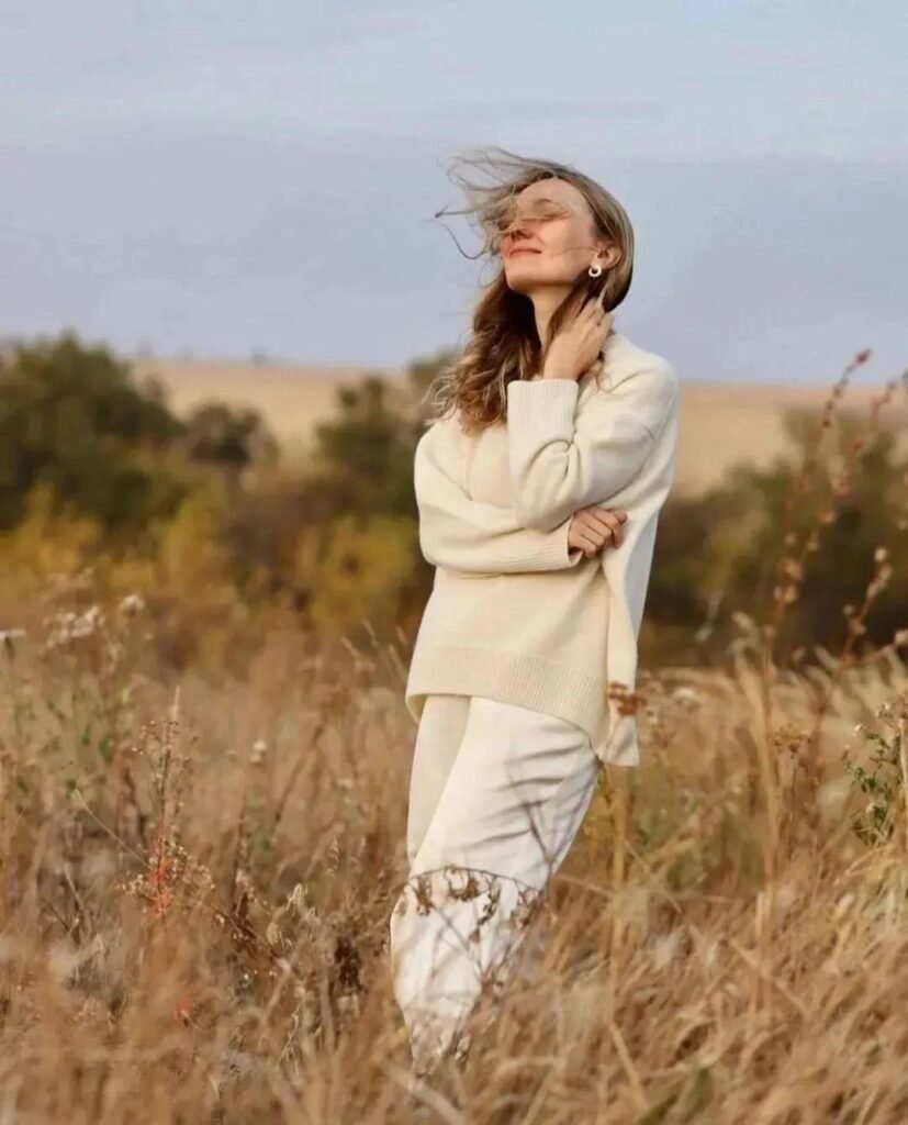 Milky white sweater