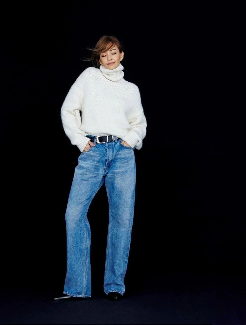 Milky white sweater