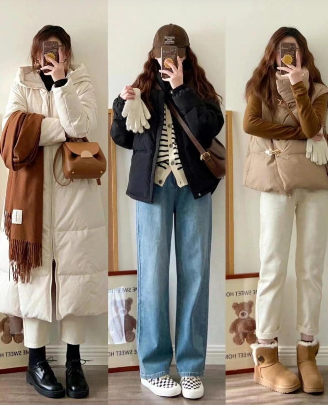 down coat dressing