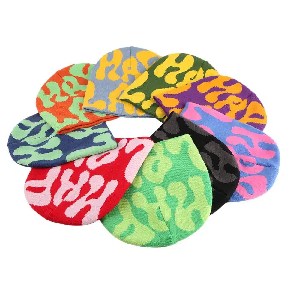 embroidered beanie