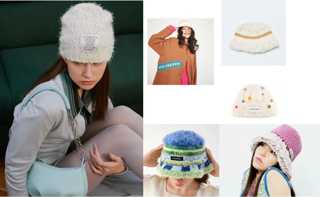 Furry Knitted Hats