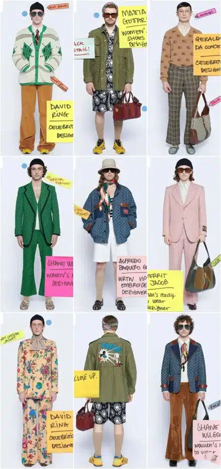 Gucci Frühjahrskollektion 2021.