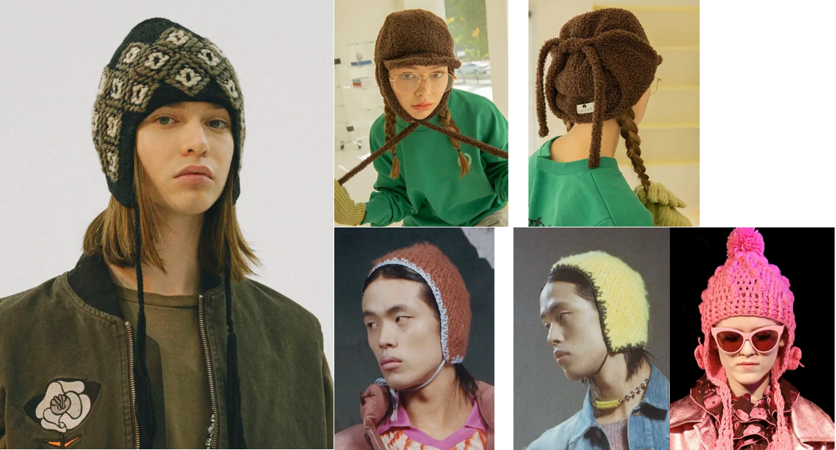 Knitted Hats with Earmuffs