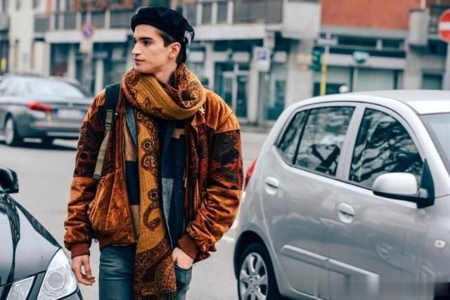 men's winter scarf