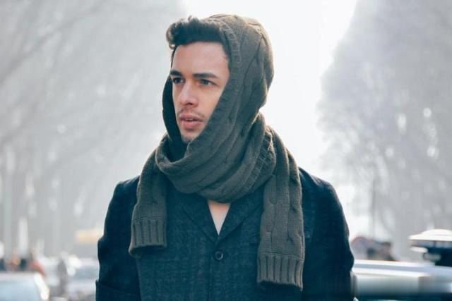 men's winter scarf